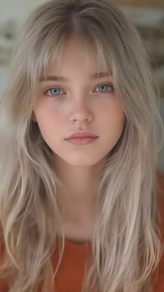 a young detailed and realistic adult tomboy girl with long soft lilac colored hair, sweet face, she smells of lilac