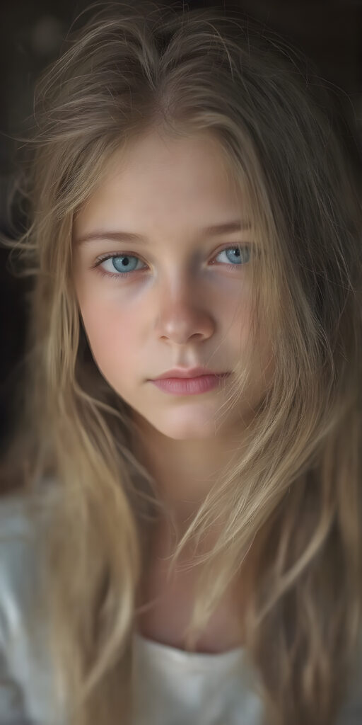 a young girl looks like Anna, stunning, gorgeous, soft hair, portrait photo